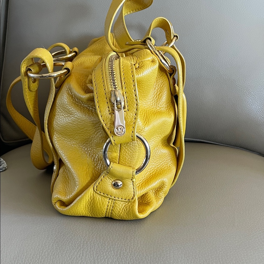 Michael Kors Vibrant Yellow Handbag - Picture 3 of 16
